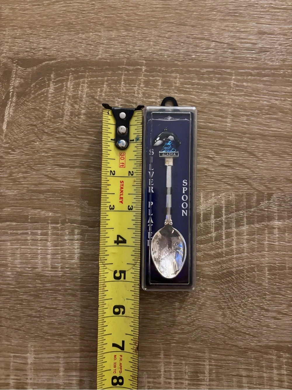 silver-plated Alaska souvenir collector spoon